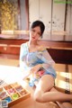 Coser @ 抖 娘 - 利 世: 水蓝 和服 (30 photos)